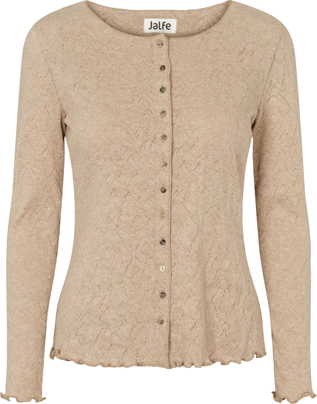 Cardigan jacquard organic cotton